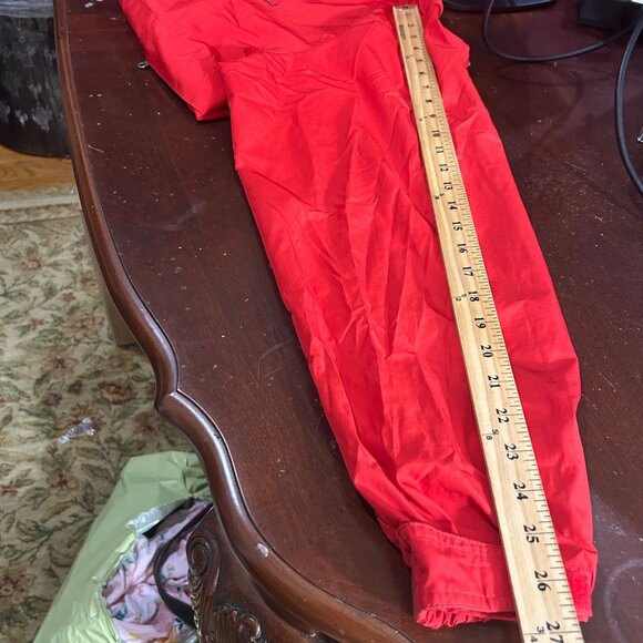 Eddie‎ Bauer Windbreaker Jacket Mens L Red Hooded Lightweight Rain All Weather - Picture 5 of 12